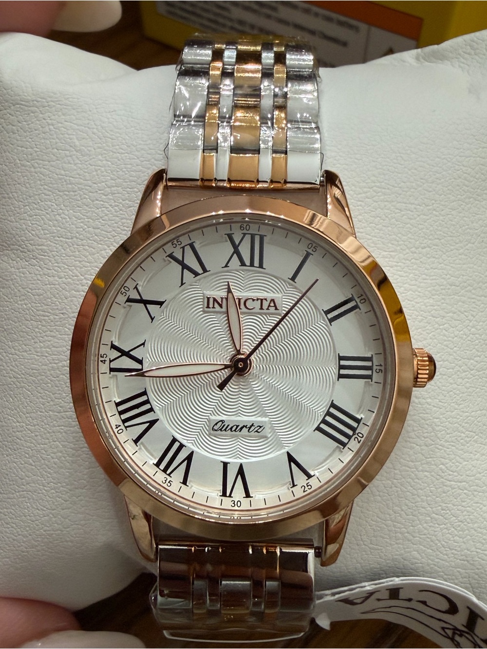 Invicta Wildflower Sloan Rose Gold and Silver Two-Tone Roman Numeral Watch